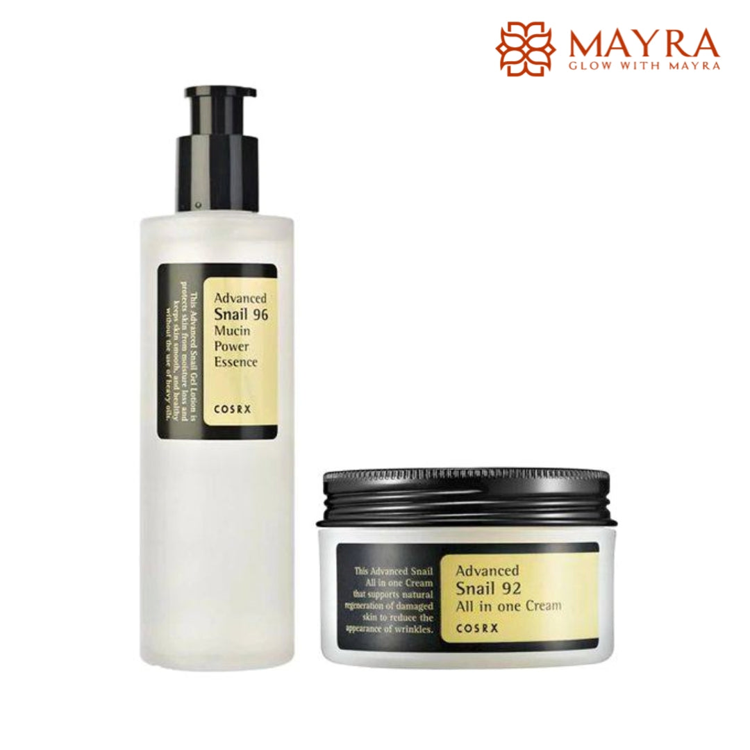 COSRX- All in One Combo (Advanced Snail 96 Mucin Power Essence+Advanced Snail 92 All in one Cream)