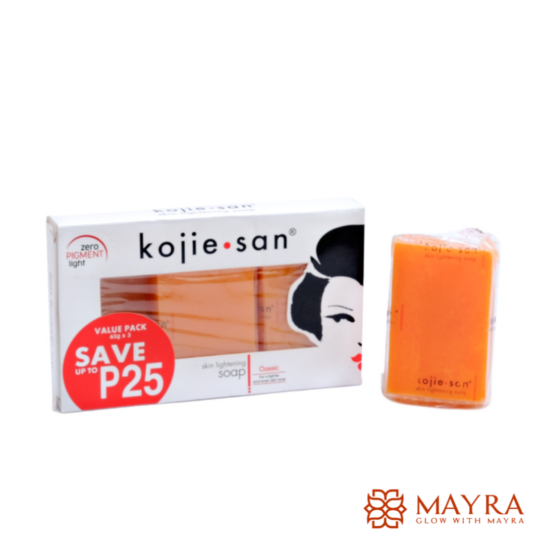 Kojie San Skin Lightening Kojie Acid Soap 3 Bars - 65g
