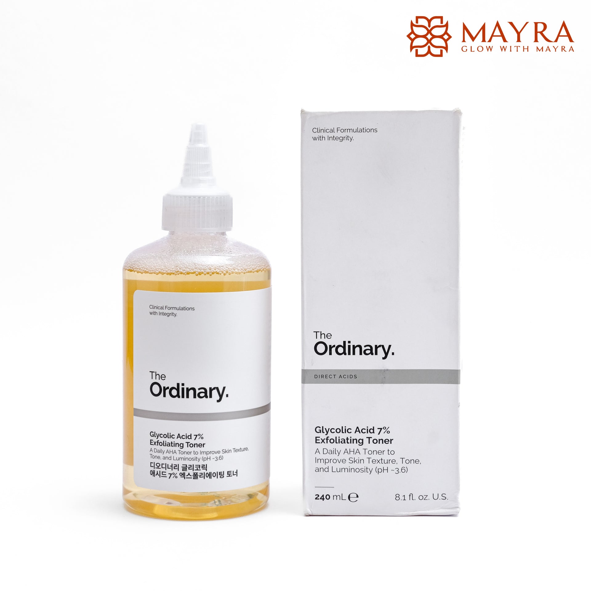 The Ordinary Glycolic Acid 7% Exfoliating Toner (240ml)