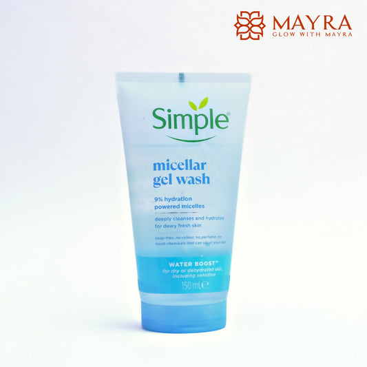 Simple Water Boost Micellar Facial Gel Wash (150ml)