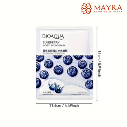 Bioaqua Blueberry Moisturizing Sheet Mask.(25g)