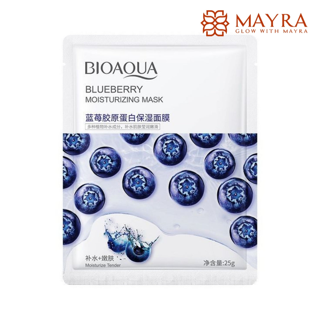 Bioaqua Blueberry Moisturizing Sheet Mask.(25g)