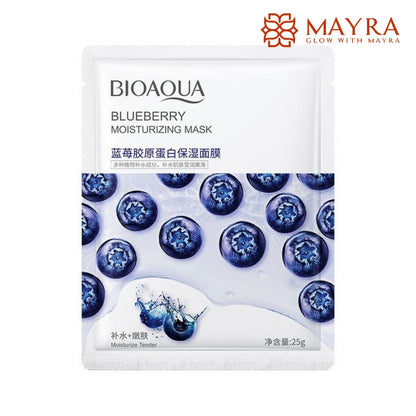 Bioaqua Blueberry Moisturizing Sheet Mask.(25g)